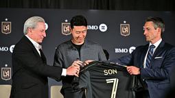 Bintang Timnas Korea Selatan, Son Heung-min diketahui telah menandatangani kontrak dengan Los Angeles FC pada 6 Agustus 2025. (Frederic J. Brown/AFP)