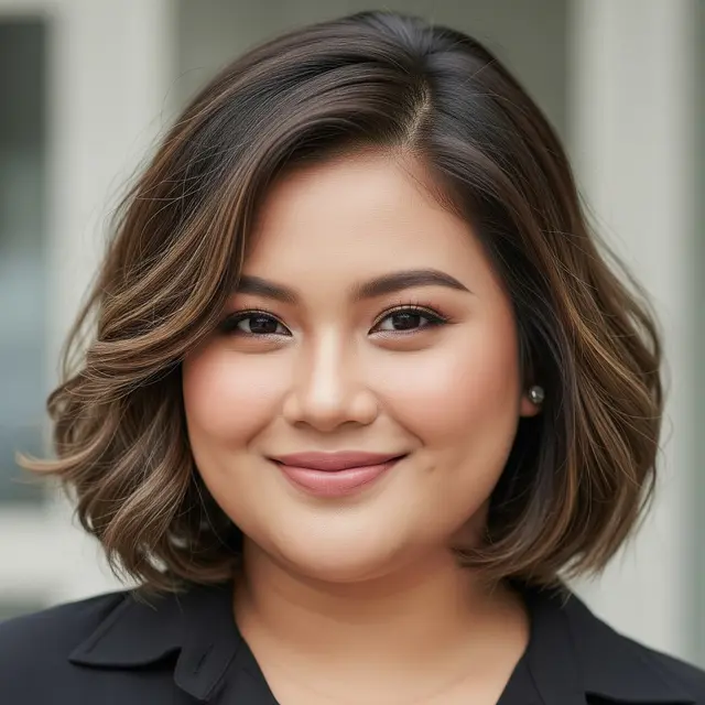 Model Rambut Pendek Anti Tua untuk Wajah Bulat dan Chubby (Image by Gemini AI)