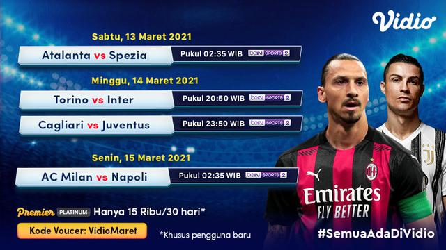 Jadwal Serie A 2020/2021 pekan ke-27 di Vidio