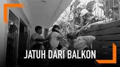 Seorang nenek di Thailand jatuh dari balkon dan mendarat di pagar yang tajam. Petugas pun bergegas menyelamatkannya.