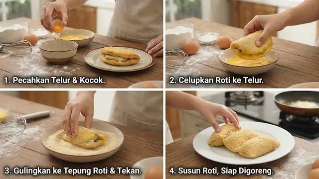 Cara Membuat Roti Goreng Pisang Keju