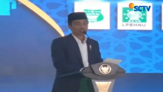 Presiden Jokowi membuka secara resmi kegiatan Munas Alim Ulama dan Konferensi Besar Nahdlatul Ulama (NU) di Mataram.