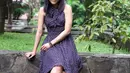 Ardina Rasti disela-sela syuting serial School of The Dead, kawasan Depok, Jawa Barat, Sabtu (13/2/2016), berharap menjadi tontonan web inovatif pertama di Indonesia. (Nurwahyunan/Bintang.com)