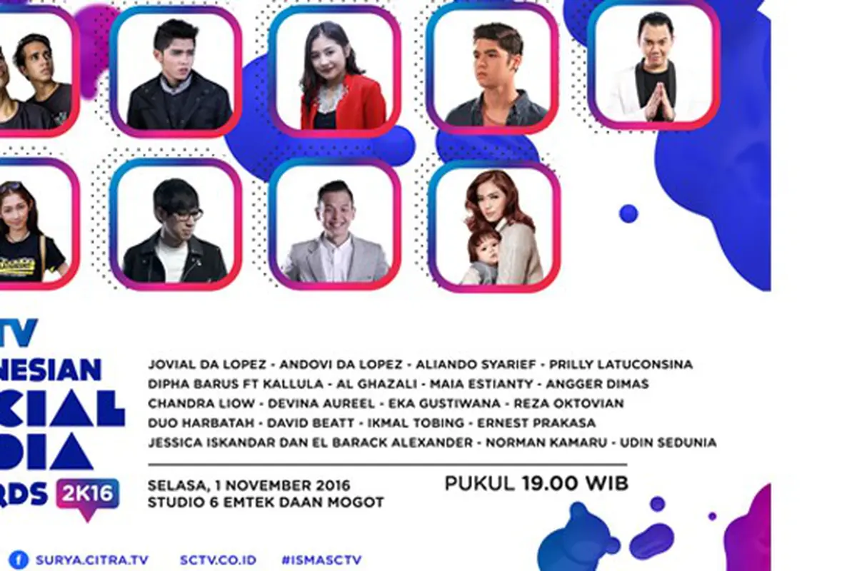 Yuk Tonton Serunya Indonesia Social Media Award 2016, Free