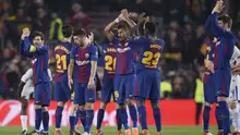 Barcelona akan bersua AS Roma pada babak perempat final Liga Champions berdasarkan hasil undian UEFA di Nyon, Swiss, Jumat (16/3/2018). (AFP/Josep Lago)