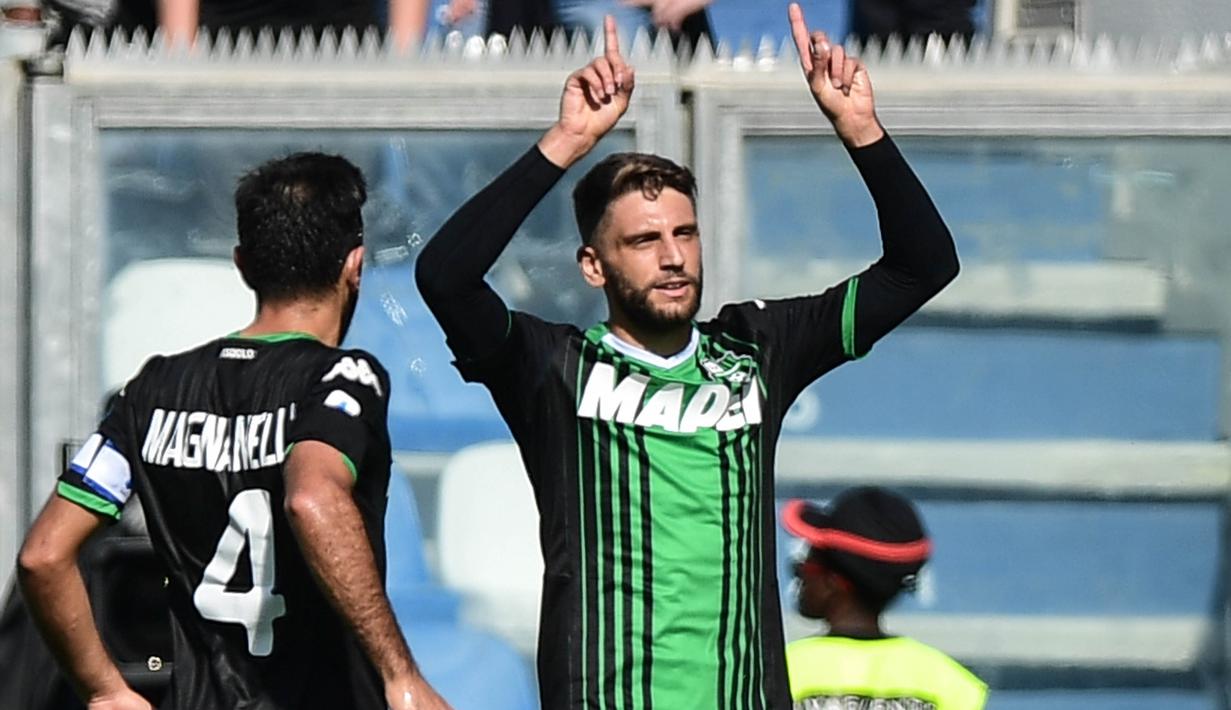 6. Domenico Berardi (Sassuolo) - 8 Gol. (AFP/Miguel Medina)