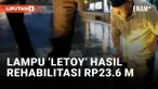Duh! Tiang Lampu Hasil Rehabilitasi Alun-alun di Pekalongan Dinilai Tidak Kokoh
