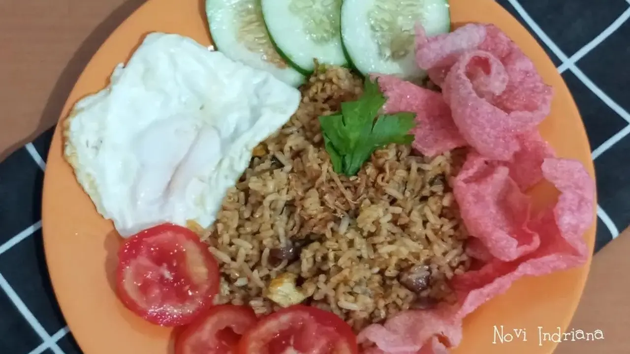 Resep nasi goreng padang. (dok. Cookpad @noviindriana)