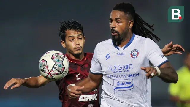 Foto: Ekspresi Cak Sodiq Usai Cetak Dua Gol dan Bawa Arema FC Kembali ke Papan Atas Klasemen BRI Liga 1