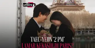 Taecyeon 2PM melamar kekasihnya di Paris! Foto romantis ini baru terungkap setelah 10 bulan. Simak selengkapnya di video ini!