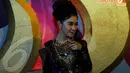 Pedangdut Uut Permatasari tengah berbahagia lantaran akan segera menikah dengan tunangannya. (Liputan6.com/Miftahul Hayat)