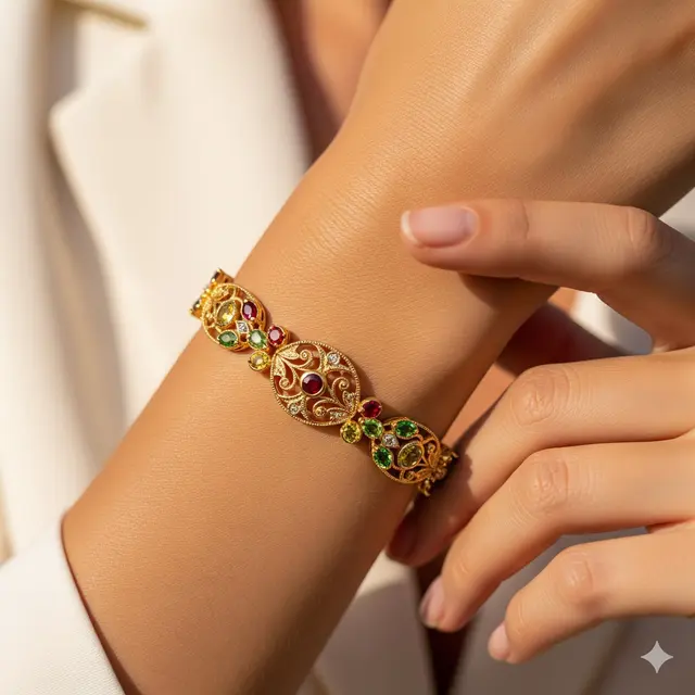 Gelang Motif Floral Timur Tengah