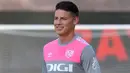 James tidak memiliki klub sejak mengakhiri kontraknya di Sao Paulo pada musim panas ini. Ia bergabung ke Los Franjirrojos dengan status bebas transfer. (FOTO: instagram.com/rayovallecano/)