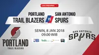 Portland Trail Blazers Vs San Antonio Spurs (Bola.com/Adreanus Titus)