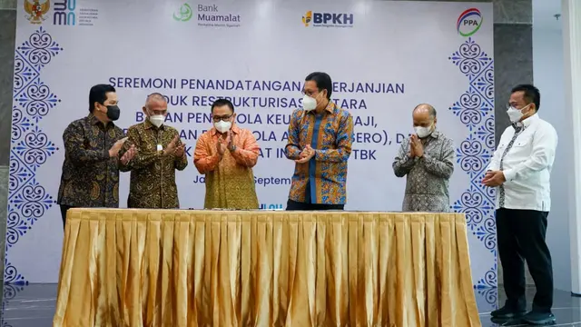 PT Perusahaan Pengelola Aset (PPA), PT Bank Muamalat Indonesia dan Badan Pengelola Keuangan Haji (BPKH) menandatangani Master Restructuring Agreement (MRA).