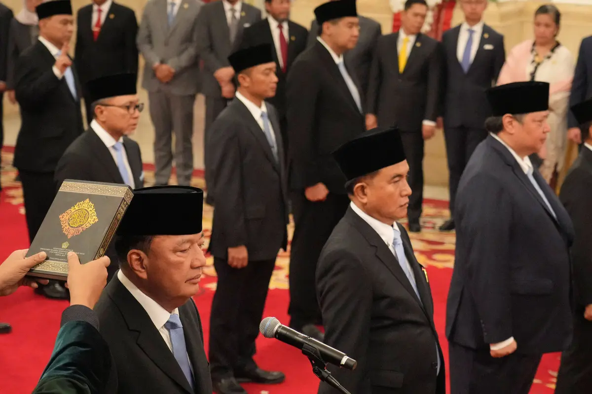 Resmi, Presiden Prabowo Subianto Lantik 48 Menteri dan Lima Kepala Lembaga dalam Kabinet Merah Putih