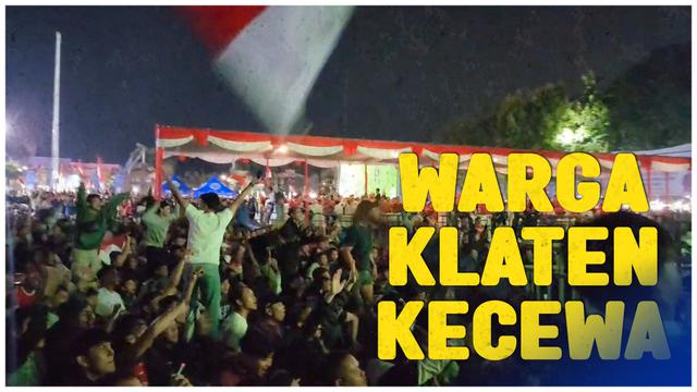 Warga Klaten protes wasit