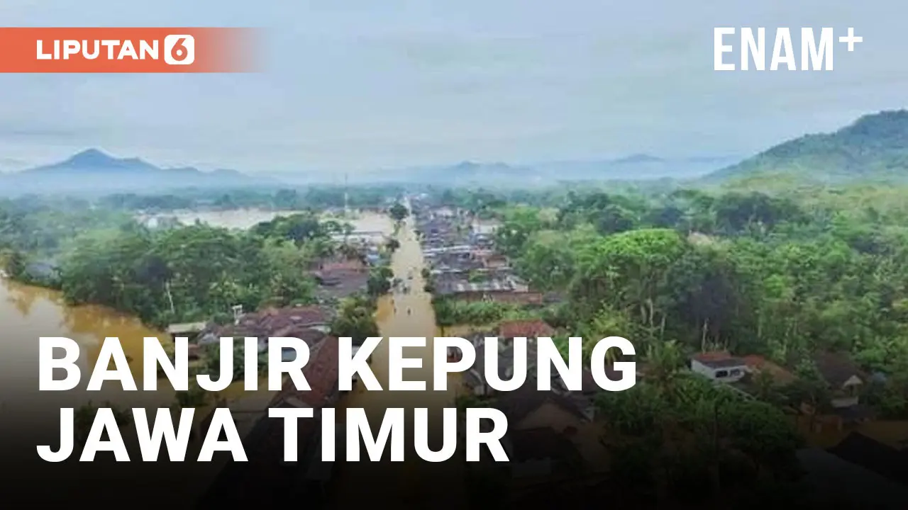 Banjir Trenggalek Bikin Jalanan Hancur