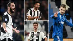 Pelatih Juventus, Andrea Pirlo, dikabarkan tidak lagi menginginkan keberadaan Aaron Ramsey di skuatnya musim depan. Selain Aaron Ramsey ada beberapa pemain yang sangat berpotensi untuk didepak oleh Pirlo. Berikut Ramsey dan bintang Juventus yang akan dilepas Pirlo. (kolase foto AFP)