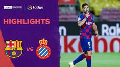 VIDEO: Highlights La Liga, Luis Suarez Antarkan Barcelona Kalahkan Espanyol