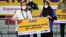 Wakil kedua Bandung Bjb Tandamata yang berhasil meraih salah satu gelar individu terbaik adalah Wilda Siti Nurfadhilah Sugandi. Ia berhasil terpilih sebagai Blocker Terbaik Putri di PLN Mobile Proliga 2022. (Bola.com/Bagasakara Lazuardi)