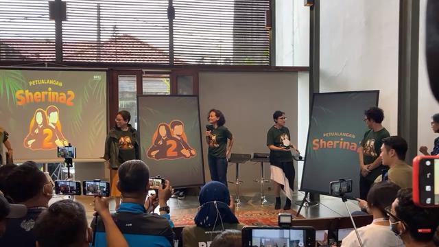 Screenshot Konferensi Pers Petualangan Sherina 2. (Sumber: Youtube Miles Film)