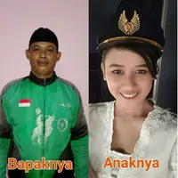 Bikin terharu, inilah curhat pramugari yang punya bapak hanya bekerja sebagai seorang driver ojek online. (Foto: Instagram/@puttooktaviani)