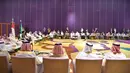 Suasana pertemuan Raja Salman dengan tokoh lintas agama Indonesia yang diprakarsai oleh pemerintah Indonesia digelar di ruang pertemuan Hotel Raffles, Kuningan, Jakarta, Jumat (3/3). (Biro Pers Setpres/Laily Rachev)