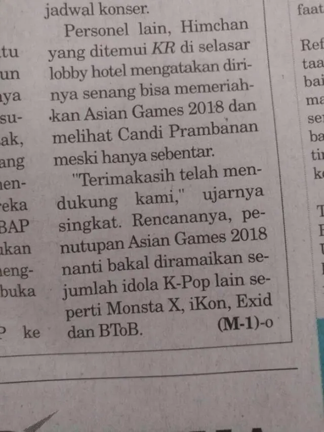 Rumor jajaran bintang K-Pop yang akan diundang ke pentupan Asian Games 2018. © dok. istimewa