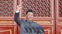 Xi Jinping menyampaikan pidato penting dalam upacara peringatan 100 tahun berdirinya Partai Komunis China (Communist Party of China/CPC) di Beijing, ibu kota China, pada 1 Juli 2021. (Xinhua/Ju Peng).
