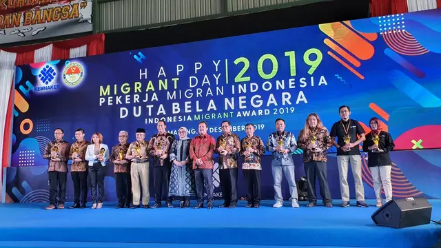 Peringatan Migrant Day 2019 di Malang, Kemenaker Anugerahkan 13 Penghargaan