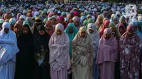 Sebelumnya, pemerintah melalui Kementerian Agama menetapkan 1 Syawal 1445Hijriah jatuh pada hari ini Rabu (10/4/2024). (Liputan6.com/Angga Yuniar)