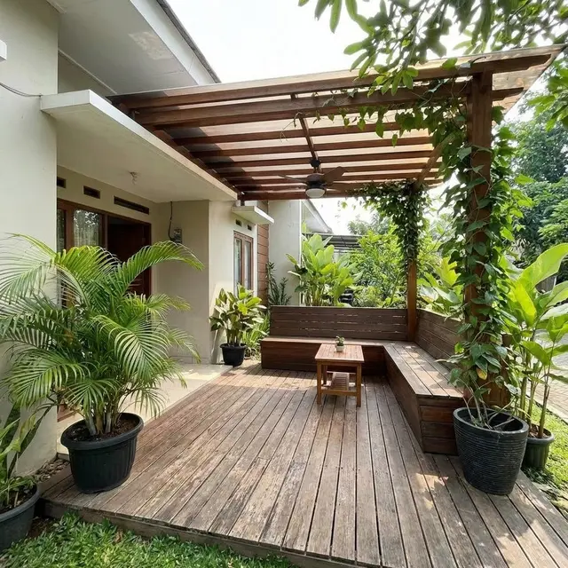 Desain Teras Rumah Subsidi Tapi Terasa Sejuk