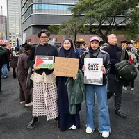 Zaskia Adya Mecca ikut aksi bela Palestina (Instagram/zaskiaadyamecca)