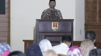 Wali Kota Semarang, Hendrar Prihadi saat membuka kegiatan Musrenbang UMKM dan Koperasi Kota Semarang.