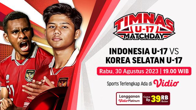 Link Siaran Langsung Indonesia U-17 Vs Korea Selatan U-17 di Vidio Malam Ini