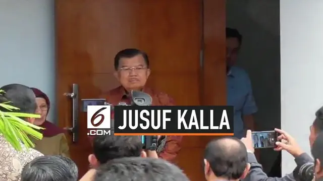 Wakil Presiden Jusuf Kalla menyempatkan diri menjenguk Dewan Pengarah Badan Pembinaan Ideologi Pancasila (BPIP) Syafii Maarif di sela-sela kunjungan kerjanya ke Yogyakarta, Kamis (15/8/2019).