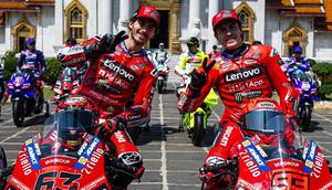 Pembalap Ducati Lenovo Team, Pecco Bagnaia dan Marc Marquez (c) Ducati Corse