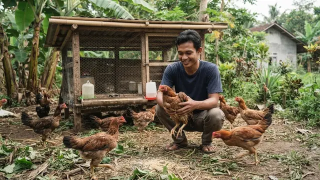 Cara Membesarkan Ayam Kampung Pedaging di Halaman Rumah