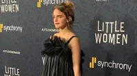 Emma Watson dalam penayangan perdana Little Women di Rio de Janeiro, Senin, 9 Desember 2019. (dok. Instagram @littlewomenmovie/https://www.instagram.com/p/B5zFK8jJzc9//Adhita Diansyavira)