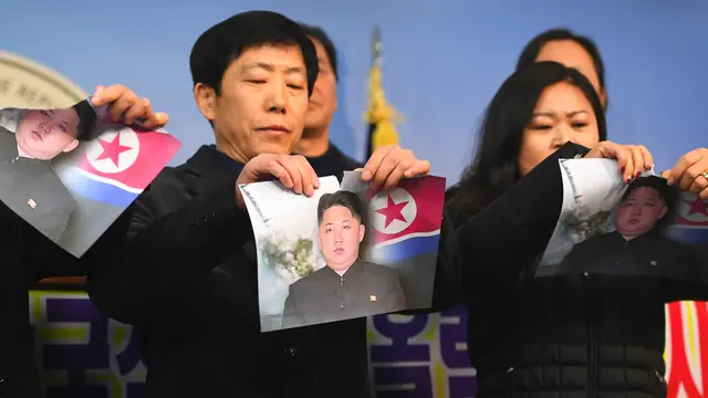 Berhasil ke Korea Selatan, Pembelot Korea Utara Robek Foto Kim Jong-un