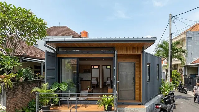 Rumah Kontainer Modifikasi yang Modern dan Fleksibel