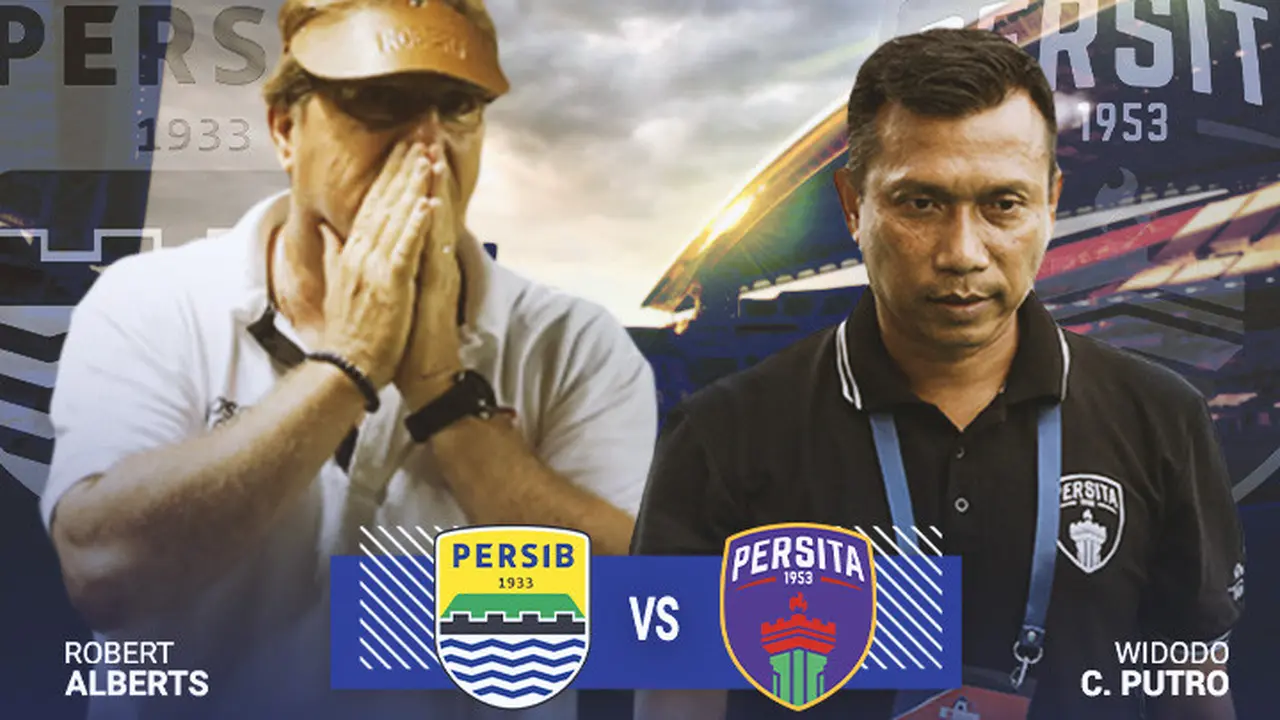BRI Liga 1 - Persib Bandung Vs Persita Tangerang - Duel Pelatih
