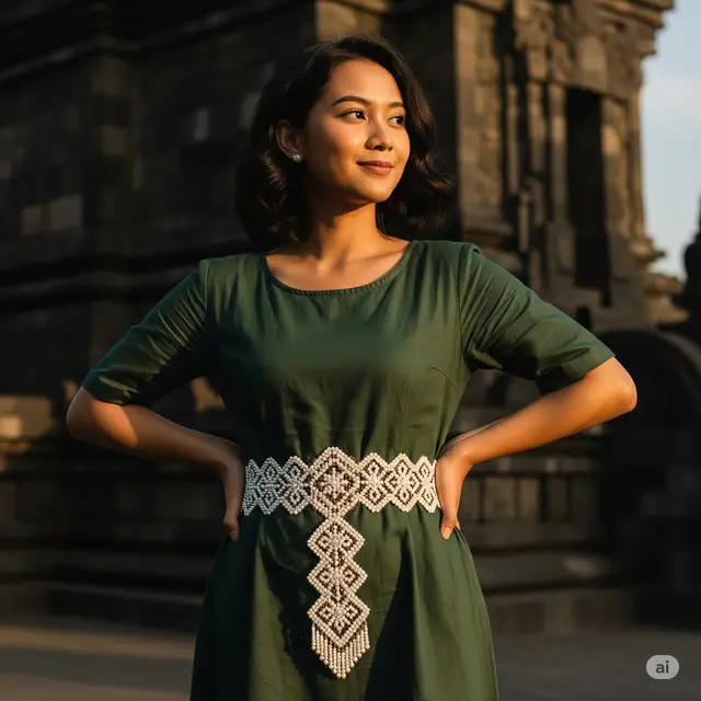 Model Payet Mutiara di Pinggang Terbaru. Foto: Gemini