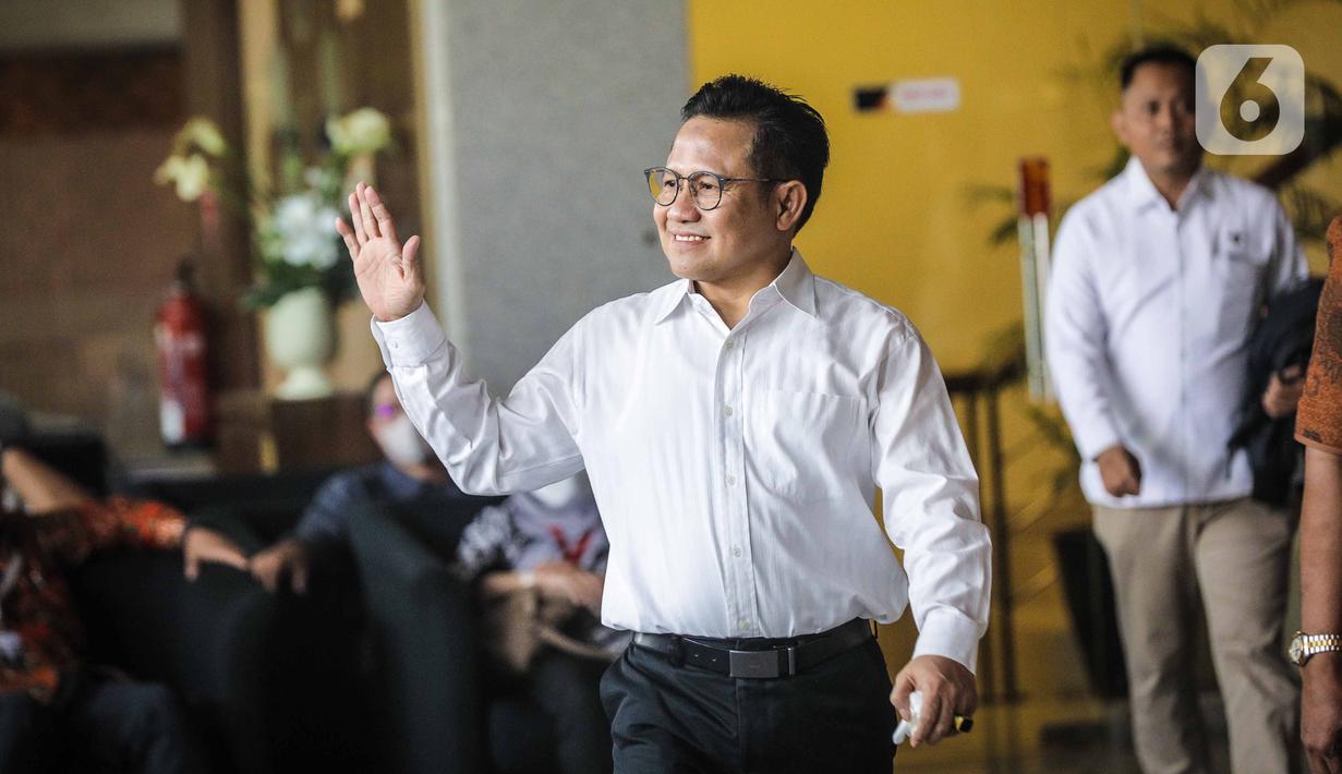 Cak Imin bakal didalami soal pengetahuannya terkait pengadaan sistem TKI saat menjabat Menteri Tenaga Kerja dan Transmigrasi periode 2009-2014. Dugaan korupsi ini terjadi pada 2012. (Liputan6.com/Faizal Fanani)