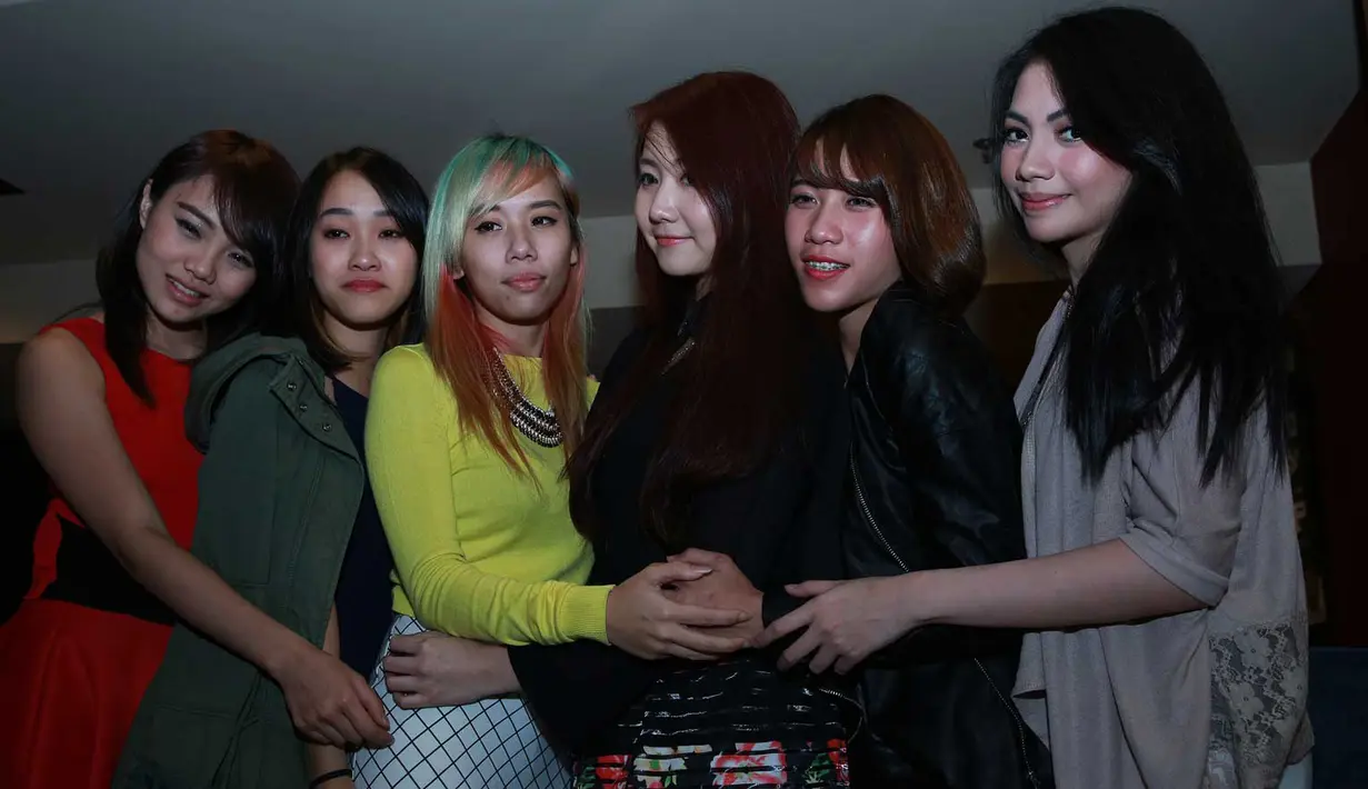 Stevi, Felly, Cherly, Ryn, Gigi, dan Kezia. (Deki Prayoga/Bintang.com)