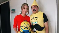 Potret Adam Suseno suami Inul Daratista cosplay jadi Minions. (Sumber: Instagram/inul.d)