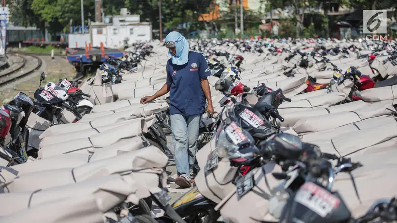 Kemenhub Angkut 18.096 Motor Pemudik Secara Gratis