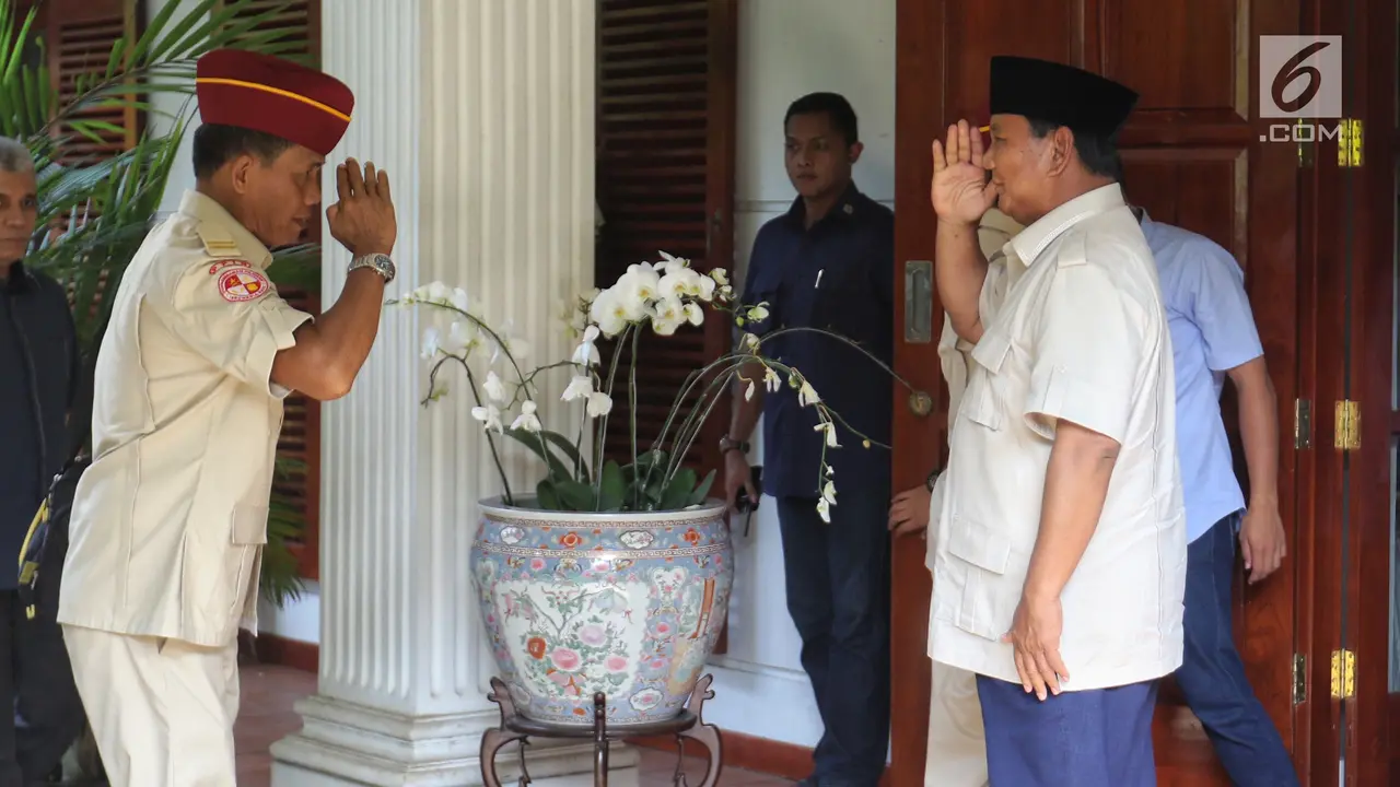 Prabowo Terima Para Purnawirawan di Rumah Kertanegara