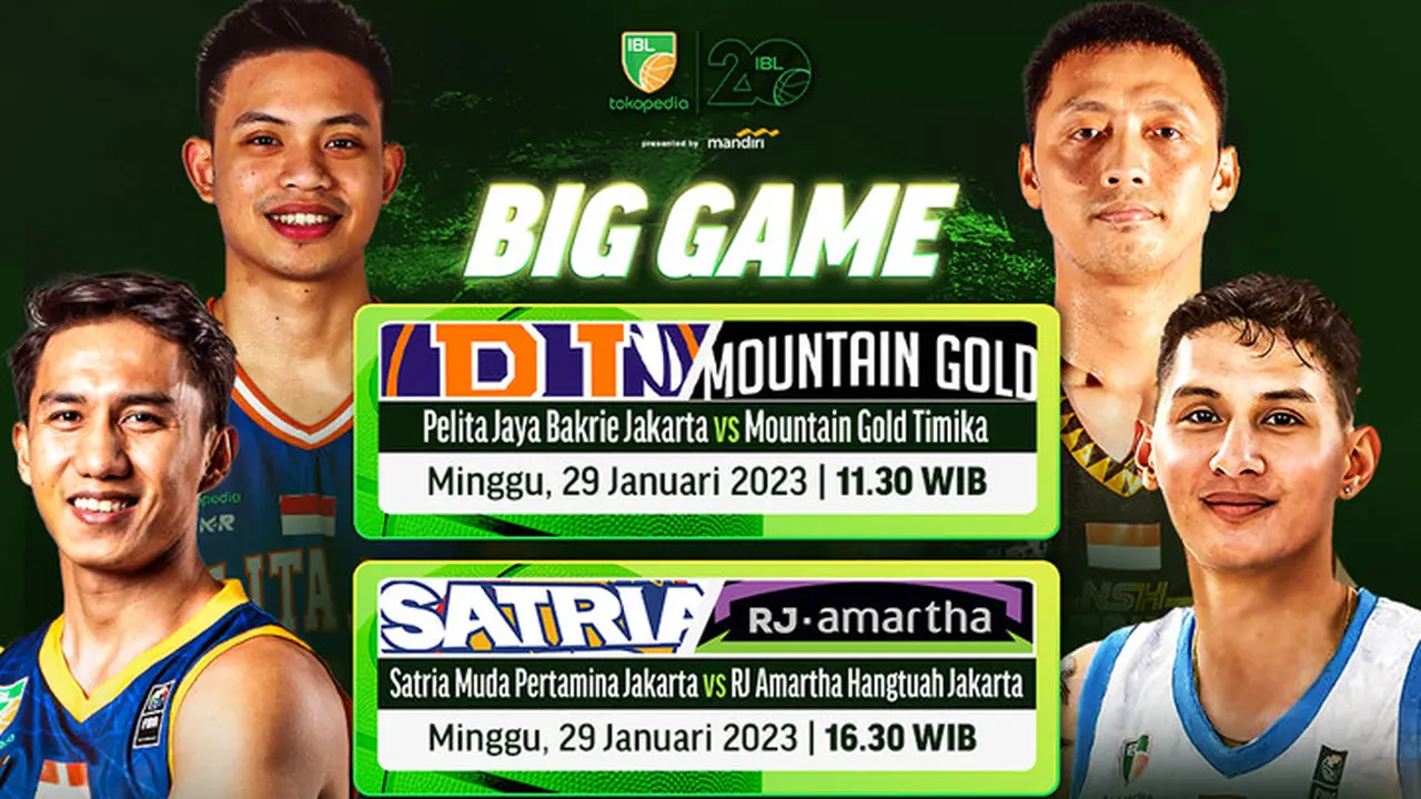 Link Live Streaming IBL Tokopedia 2023 Seri Kedua Mulai 28 sampai 4 Februari di Vidio : Ada 2 Big Game Seru
